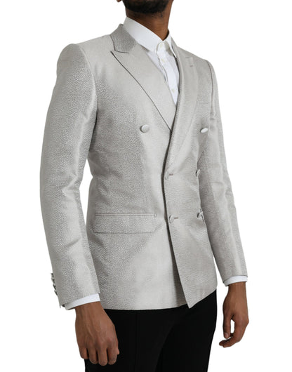 Dolce &amp; Gabbana Cappotto blazer doppiopetto MARTINI bianco sporco