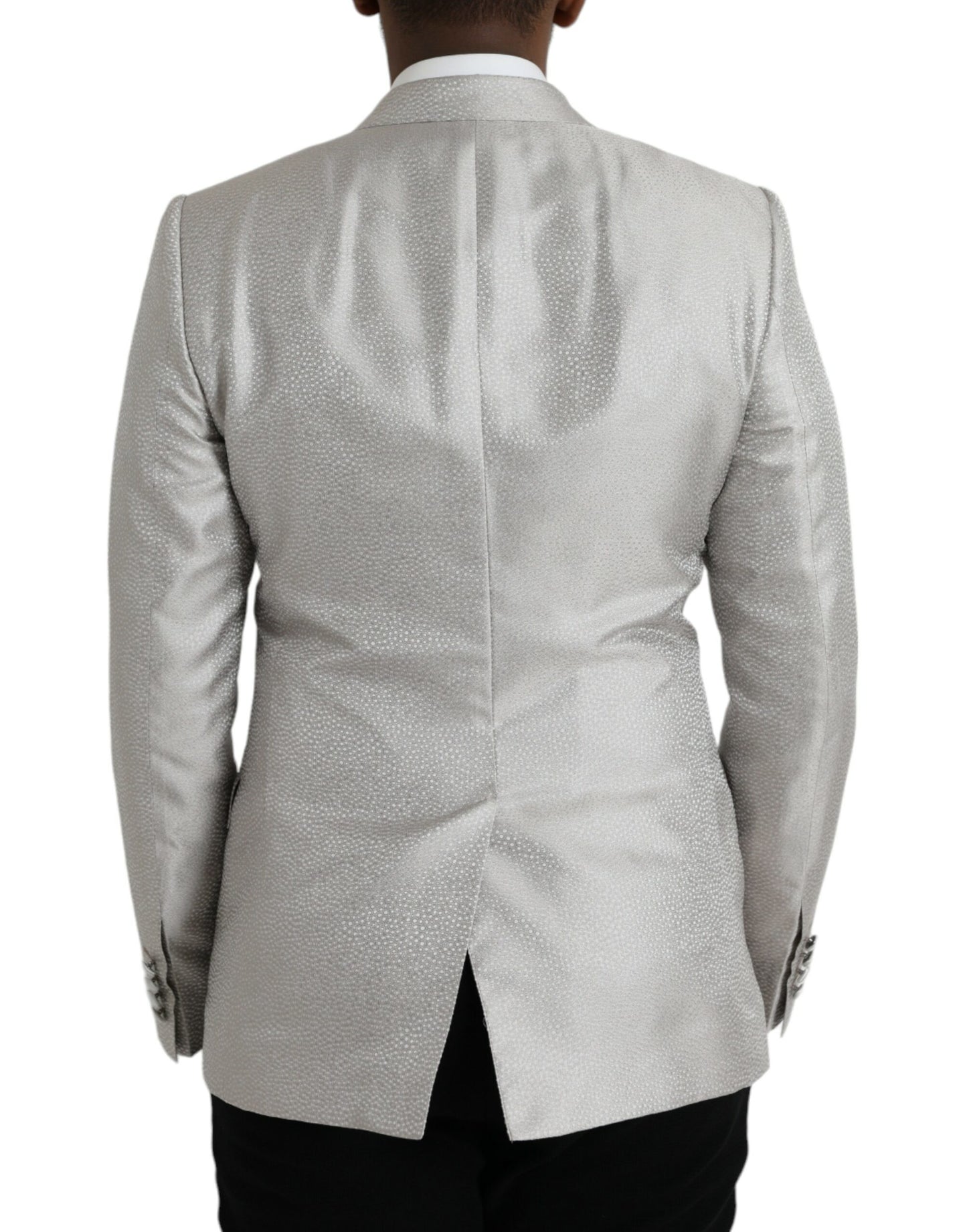 Dolce &amp; Gabbana Cappotto blazer doppiopetto MARTINI bianco sporco