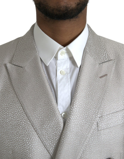 Dolce &amp; Gabbana Cappotto blazer doppiopetto MARTINI bianco sporco