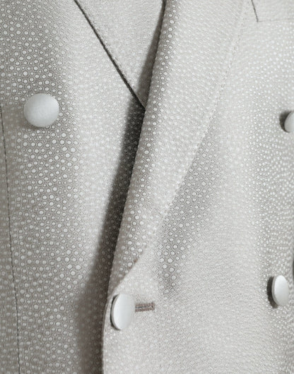 Dolce &amp; Gabbana Cappotto blazer doppiopetto MARTINI bianco sporco