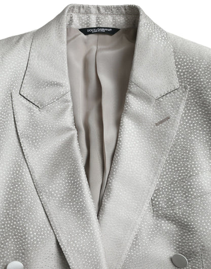 Dolce &amp; Gabbana Cappotto blazer doppiopetto MARTINI bianco sporco