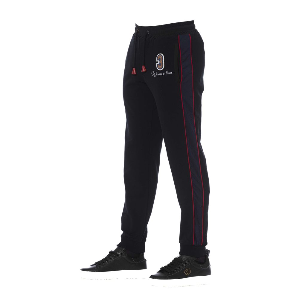 Trussardi Pantalone sportivo uomo in cotone nero