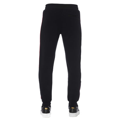 Trussardi Pantalone sportivo uomo in cotone nero