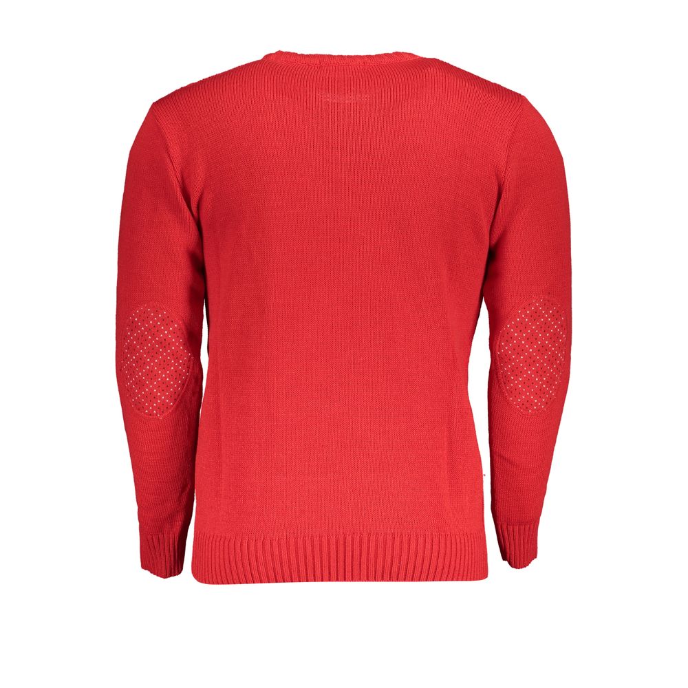 Maglione in tessuto rosso Grand Polo degli Stati Uniti