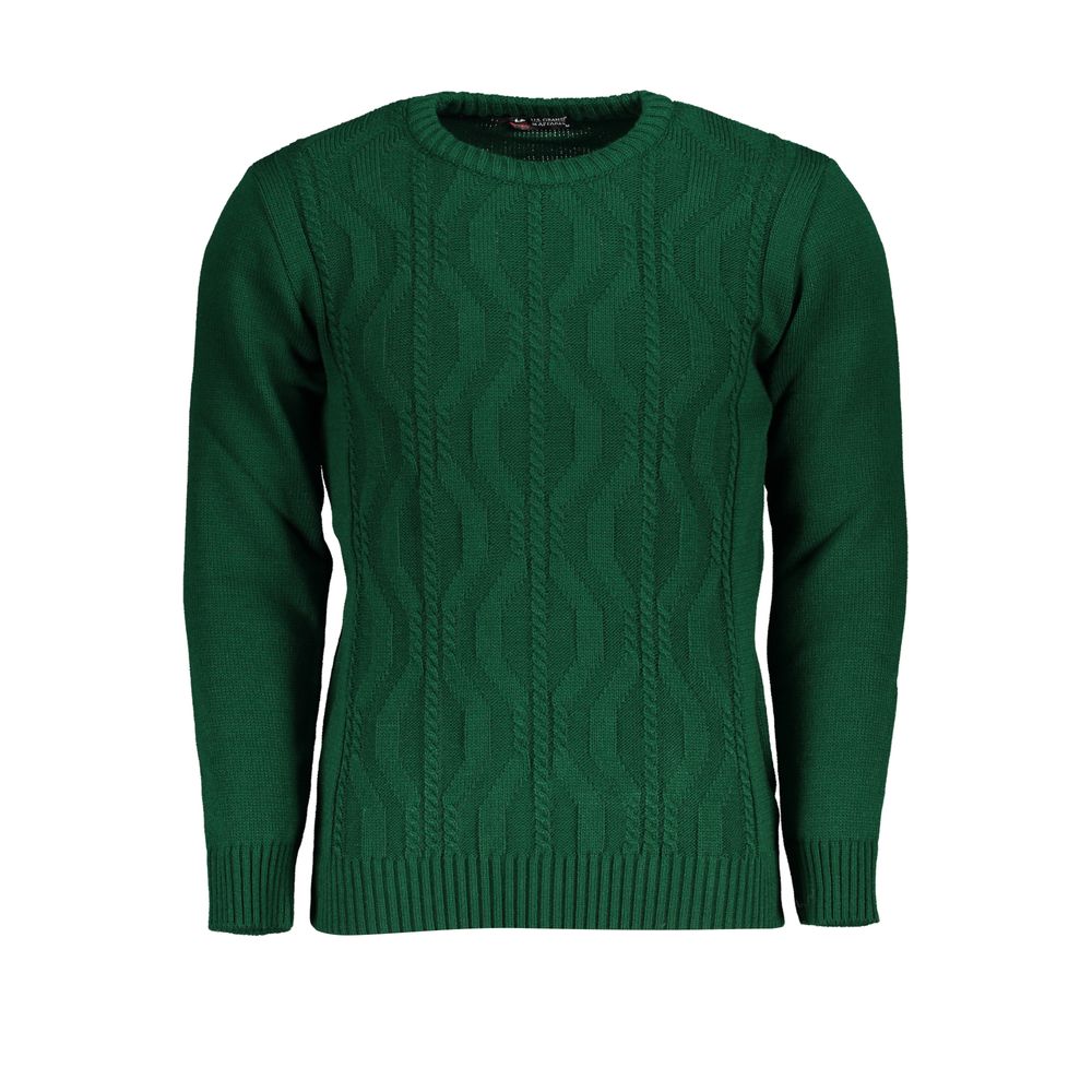 Maglione in tessuto verde Grand Polo degli Stati Uniti