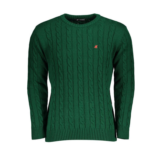 Maglione in tessuto verde Grand Polo degli Stati Uniti