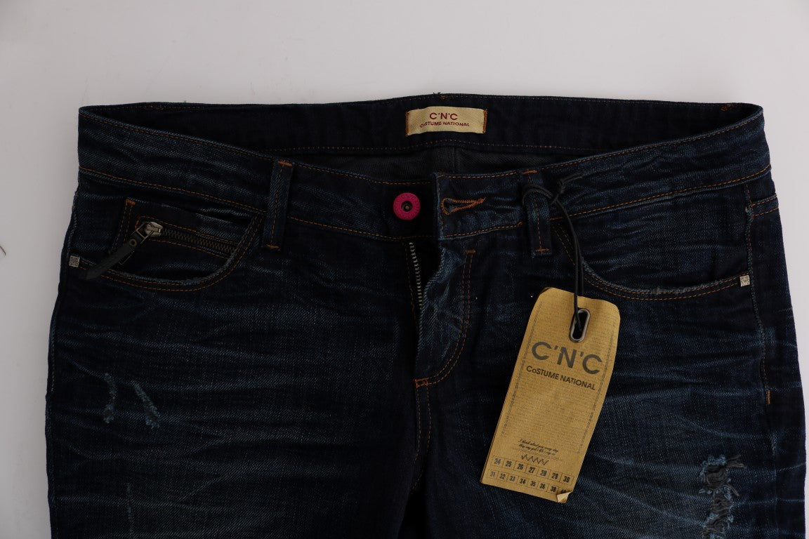 Costume National Jeans eleganti in cotone vestibilità regolare blu