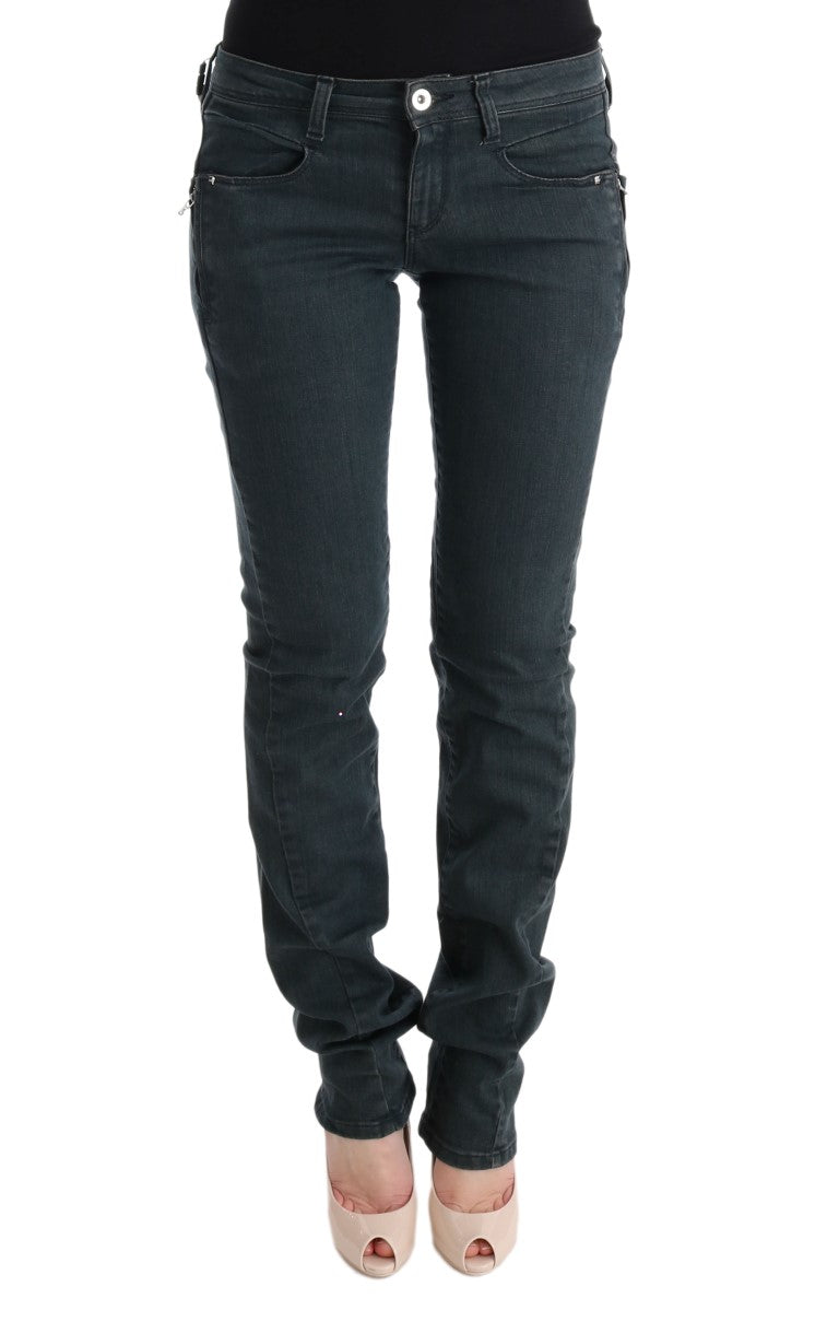 Costume National Chic Jeans Superslim Cotone Grigio