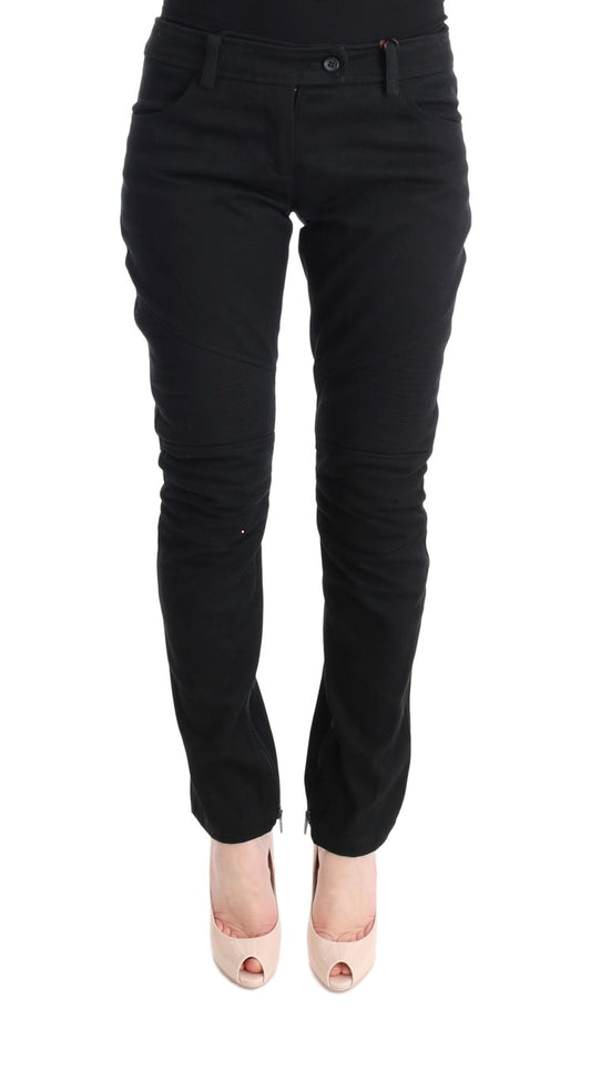 Ermanno Scervino Pantalone Chic Nero Slim Fit