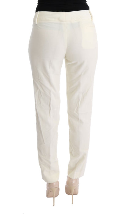 Pantaloni Regular Fit Ermanno Scervino Chic Bianchi