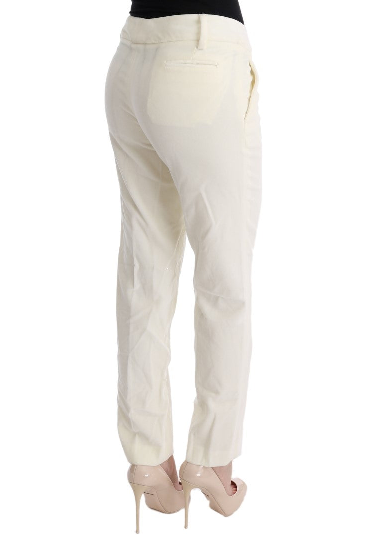 Pantaloni Regular Fit Ermanno Scervino Chic Bianchi