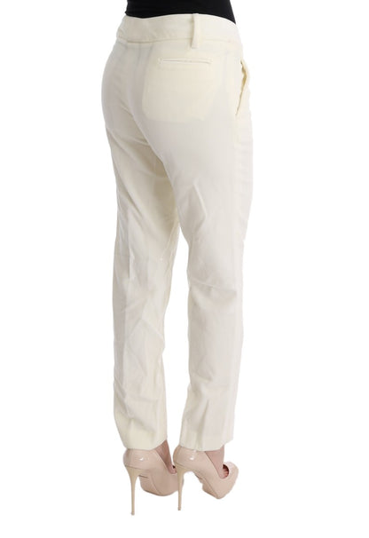 Pantaloni Regular Fit Ermanno Scervino Chic Bianchi