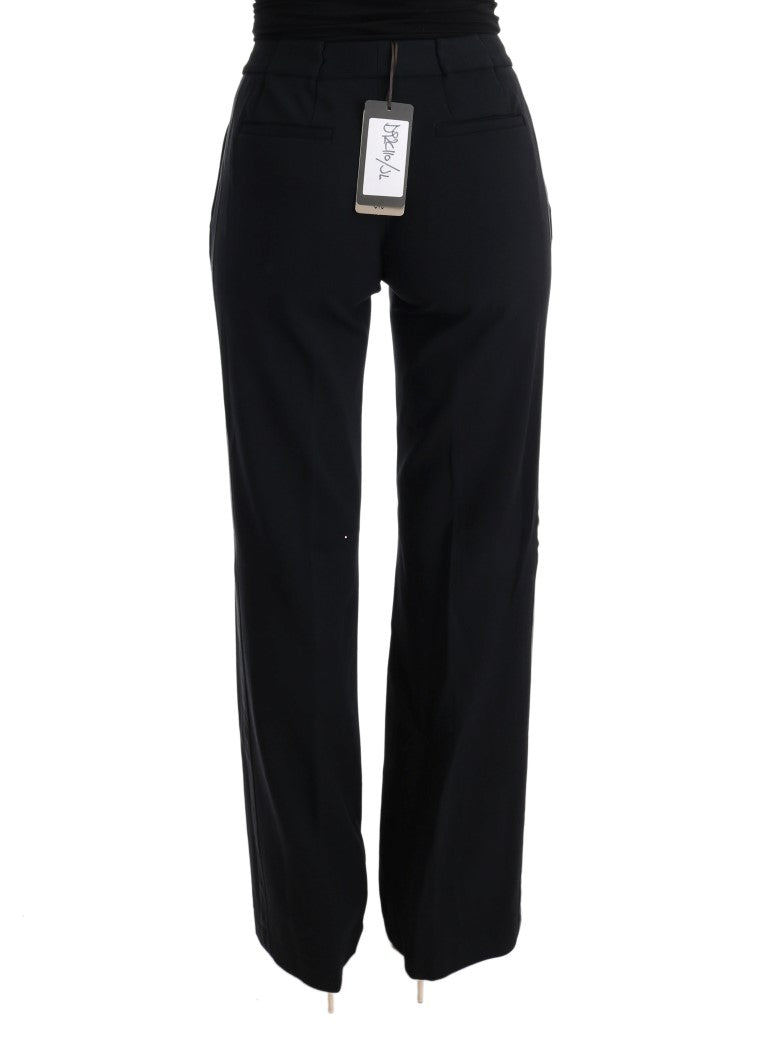 Ermanno Scervino Pantaloni formali bootcut neri chic