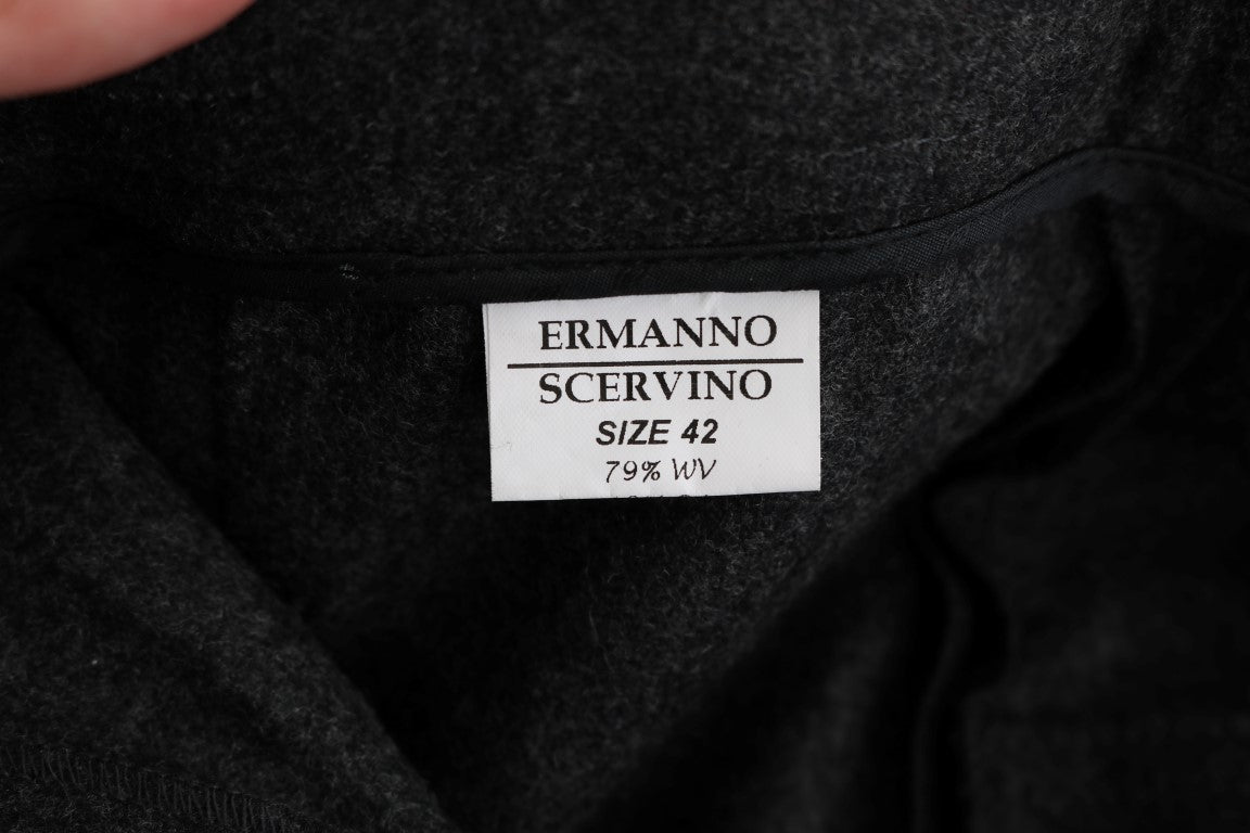 Ermanno Scervino Шикарные серые повседневные узкие брюки