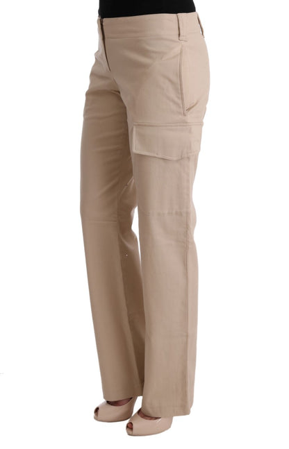 Pantaloni Cropped Ermanno Scervino Chic Beige - Eleganza Regular Fit