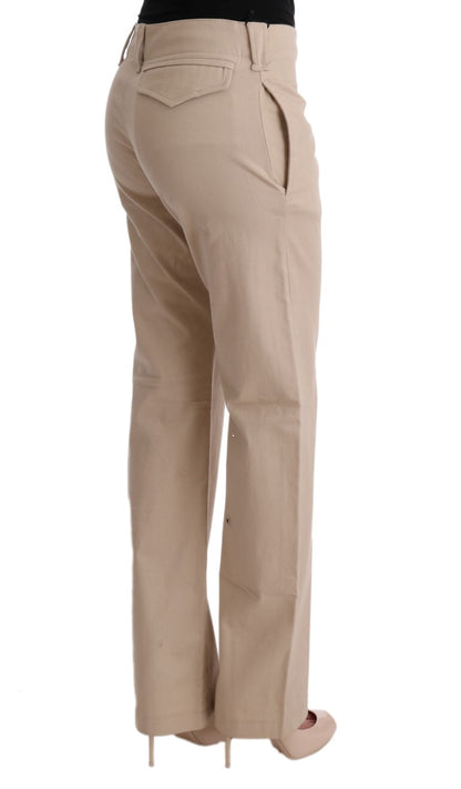 Pantaloni Cropped Ermanno Scervino Chic Beige - Eleganza Regular Fit