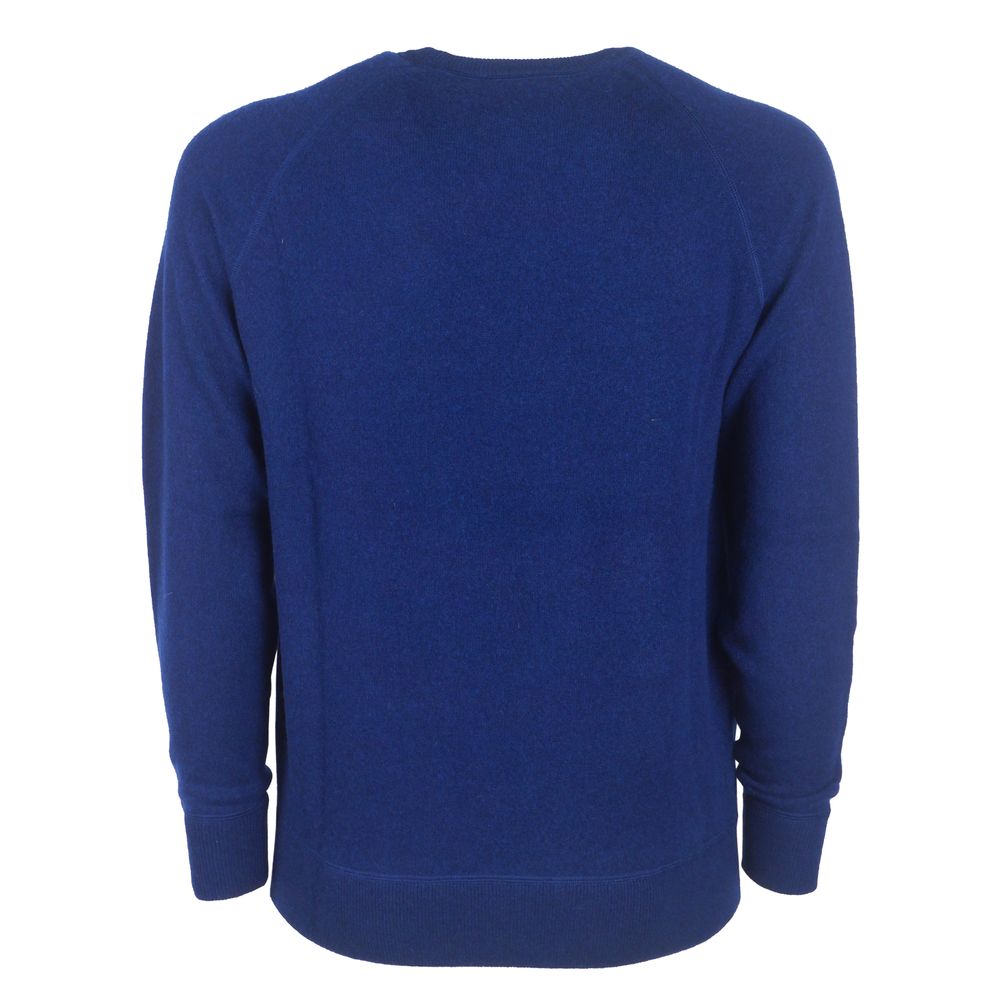 Emilio Romanelli Blue Cashmere Men Sweater