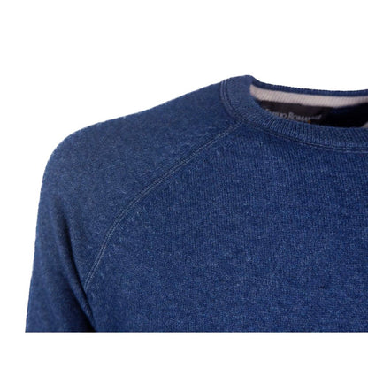 Emilio Romanelli Blue Cashmere Men Sweater