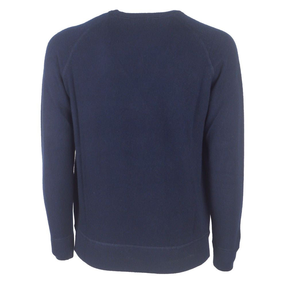 Emilio Romanelli Blue Cashmere Men Sweater