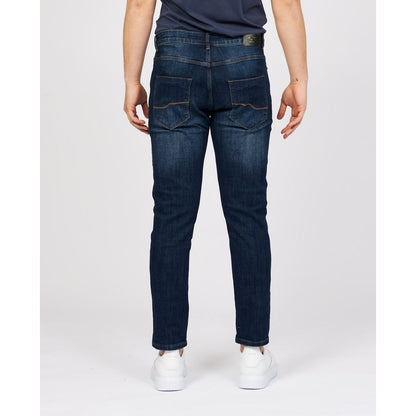 Sì Zee Jeans elasticizzati in cotone blu elegante