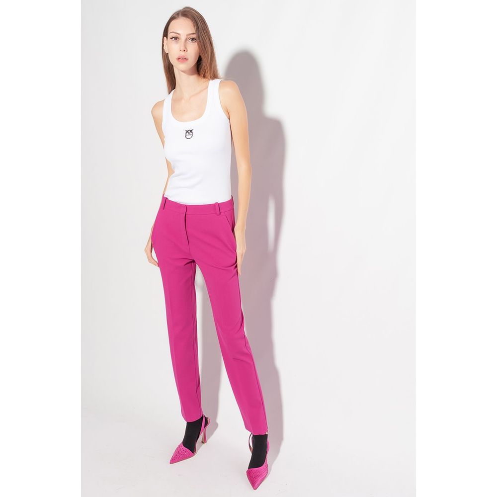 PINKO Jeans e Pantalone in Viscosa Fucsia