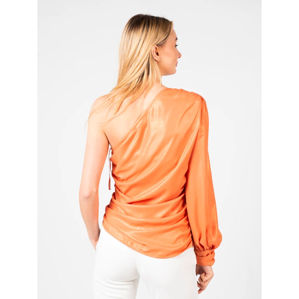 PINKO Blusa Chic Laminata Arancione