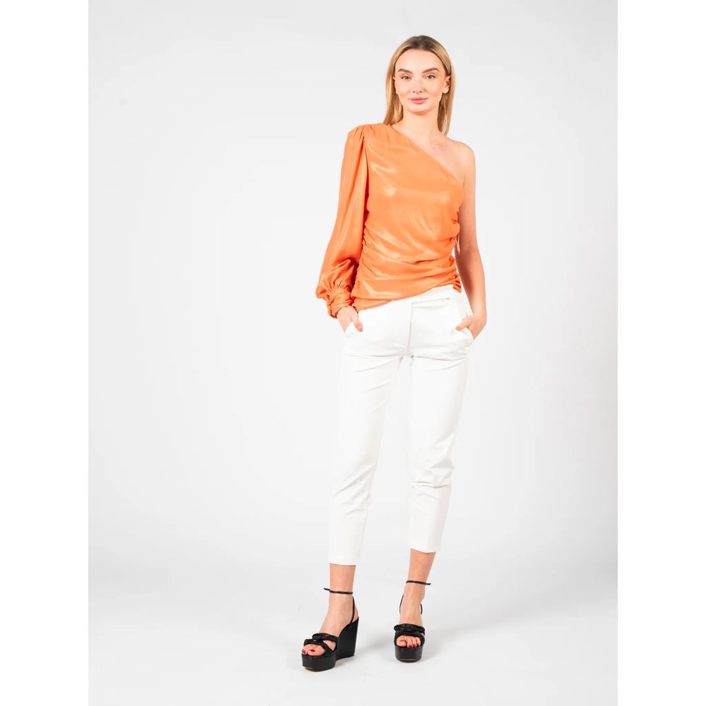 PINKO Blusa Chic Laminata Arancione