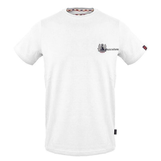 T-shirt in cotone bianco Aquascutum