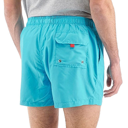 La Martina Light Blue Polyester Men's Swim Trunk