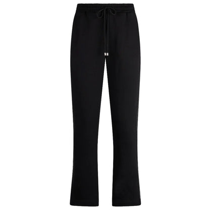 Patrizia Pepe Elegant Cotton Sweatpants with Rhinestone Accent