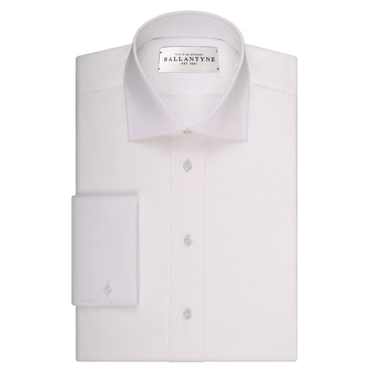 Camicia da uomo elegante in cotone bianco Ballantyne