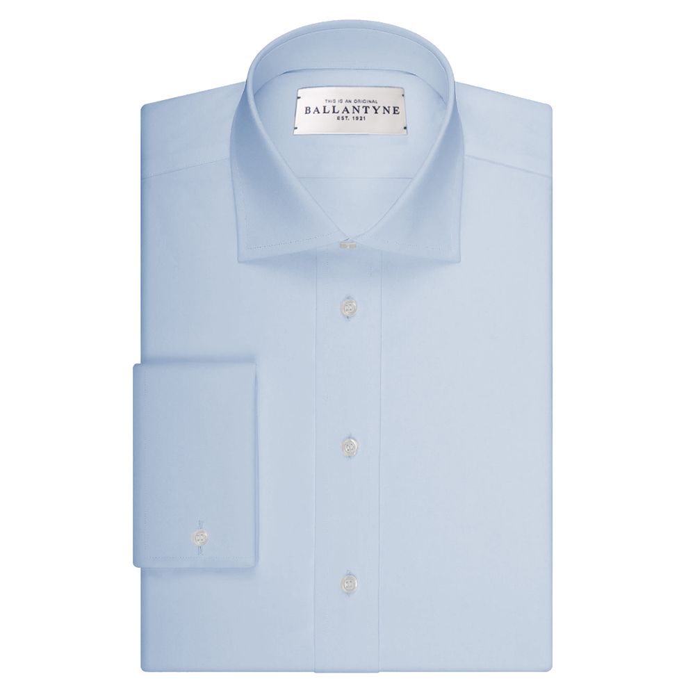 Camicia da uomo elegante in cotone azzurro Ballantyne