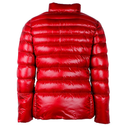 Piumino d'anatra reversibile Centogrammi in nylon rosso