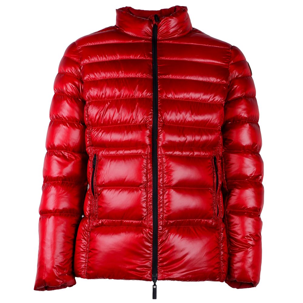 Piumino d'anatra reversibile Centogrammi in nylon rosso