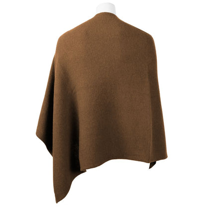 Poncho elegante con scollo a V in cashmere Emilio Romanelli