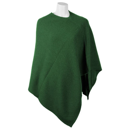 Emilio Romanelli Poncho con scollo a V in pregiato cashmere