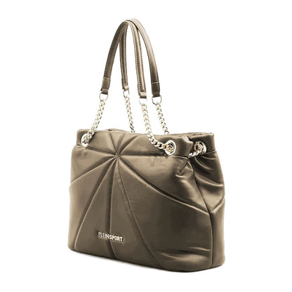 Borsa tote Plein Sport elegante in ecopelle con catena dorata