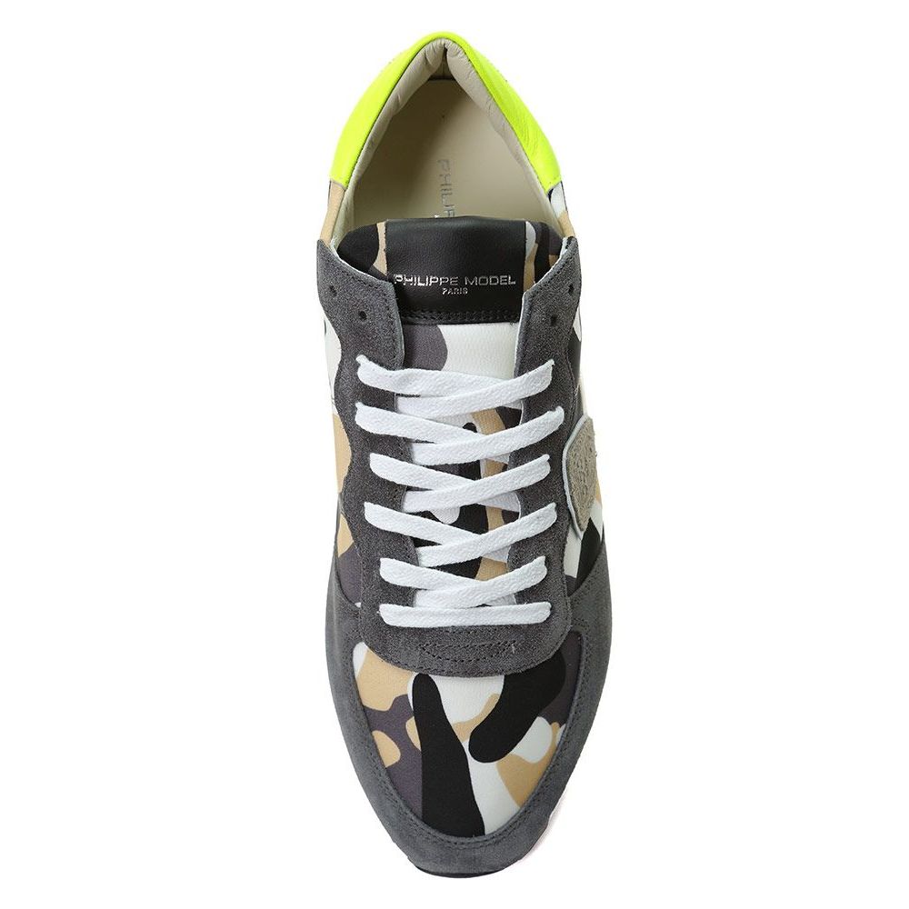 Sneakers Philippe Model Army Hue con inserto in pelle scamosciata