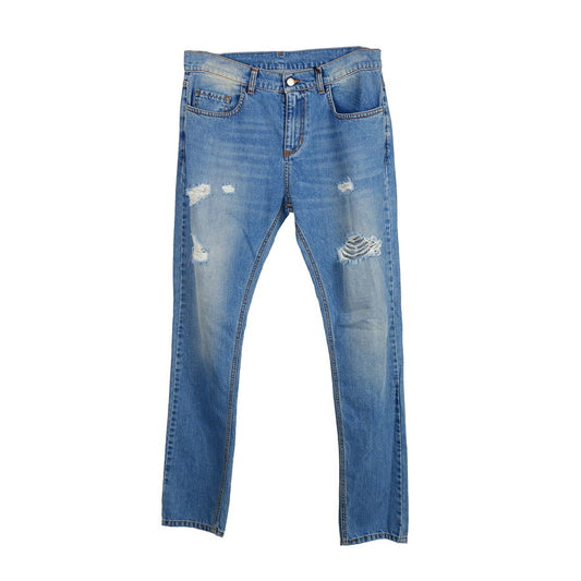 Jeans da uomo con stampa a punti strappati chic Comme Des Fuckdown