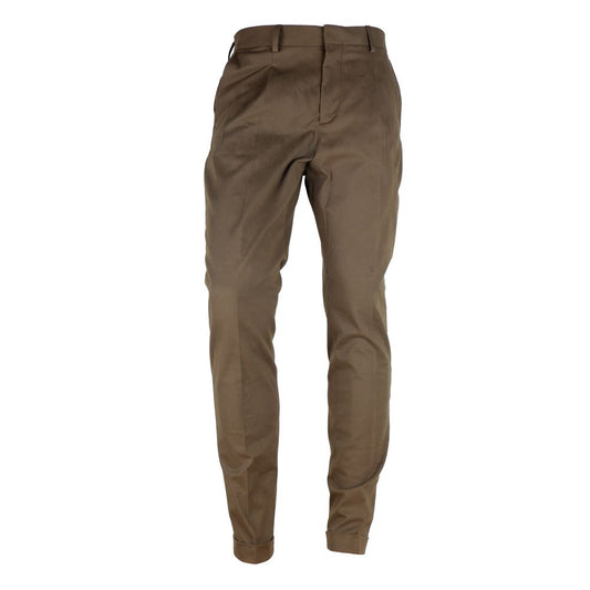 Made in Italy Brown Wool Men Trouser