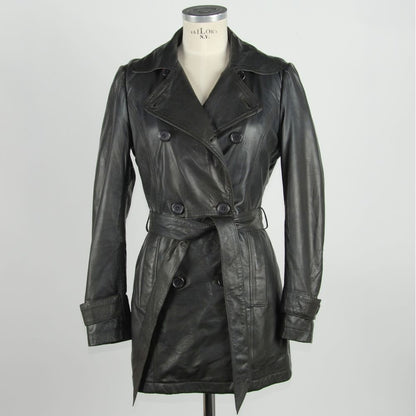 Emilio Romanelli Trench Elegante in Pelle Marrone