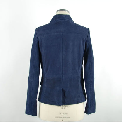 Giacca Emilio Romanelli Chic Eleganza in pelle Blu