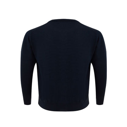 FERRANTE Elegant Blue Wool Sweater for Men