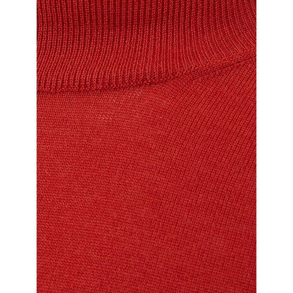 FERRANTE Elegante maglione rosso intenso in lana