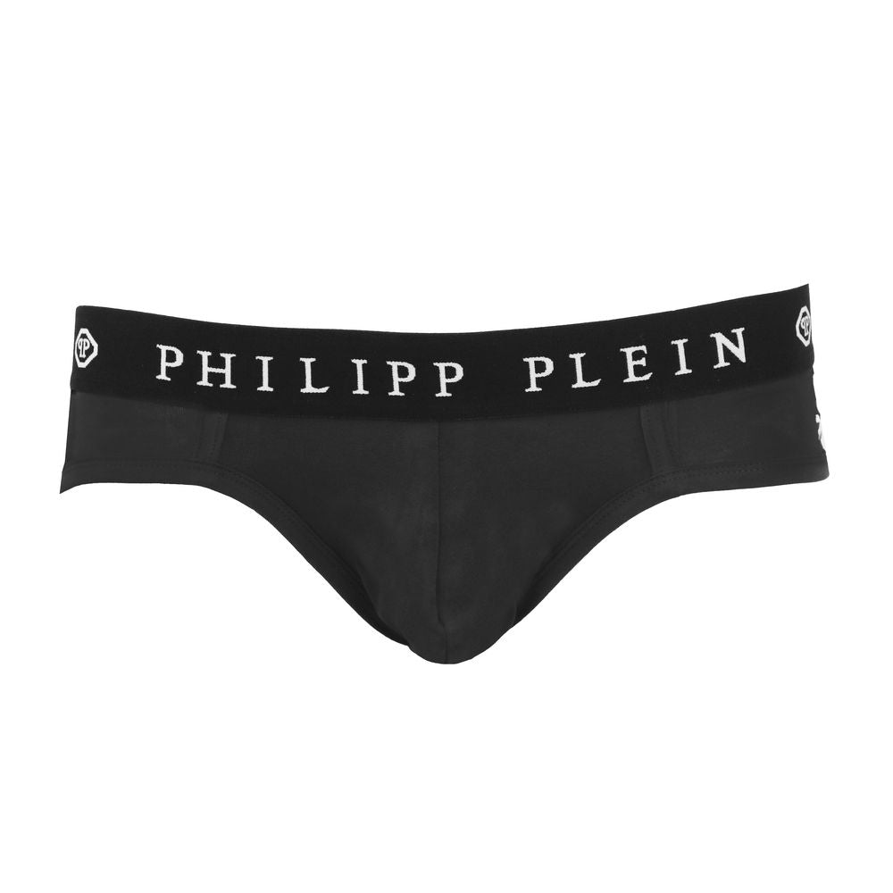 Черные боксеры Philipp Plein в дизайнерском стиле