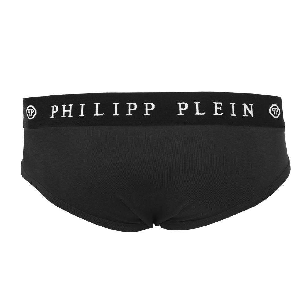 Черные боксеры Philipp Plein в дизайнерском стиле