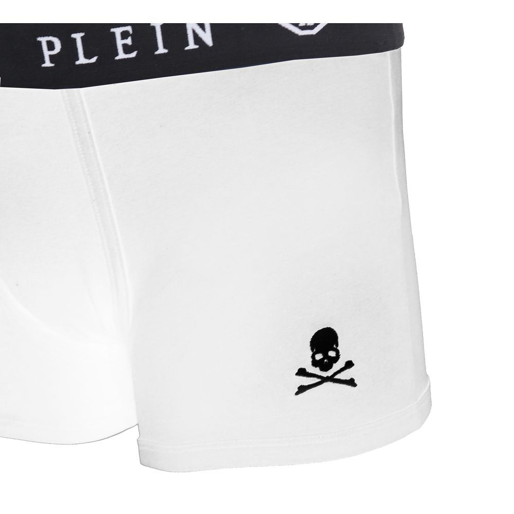 Duo di boxer bianchi dal comfort elevato Philipp Plein