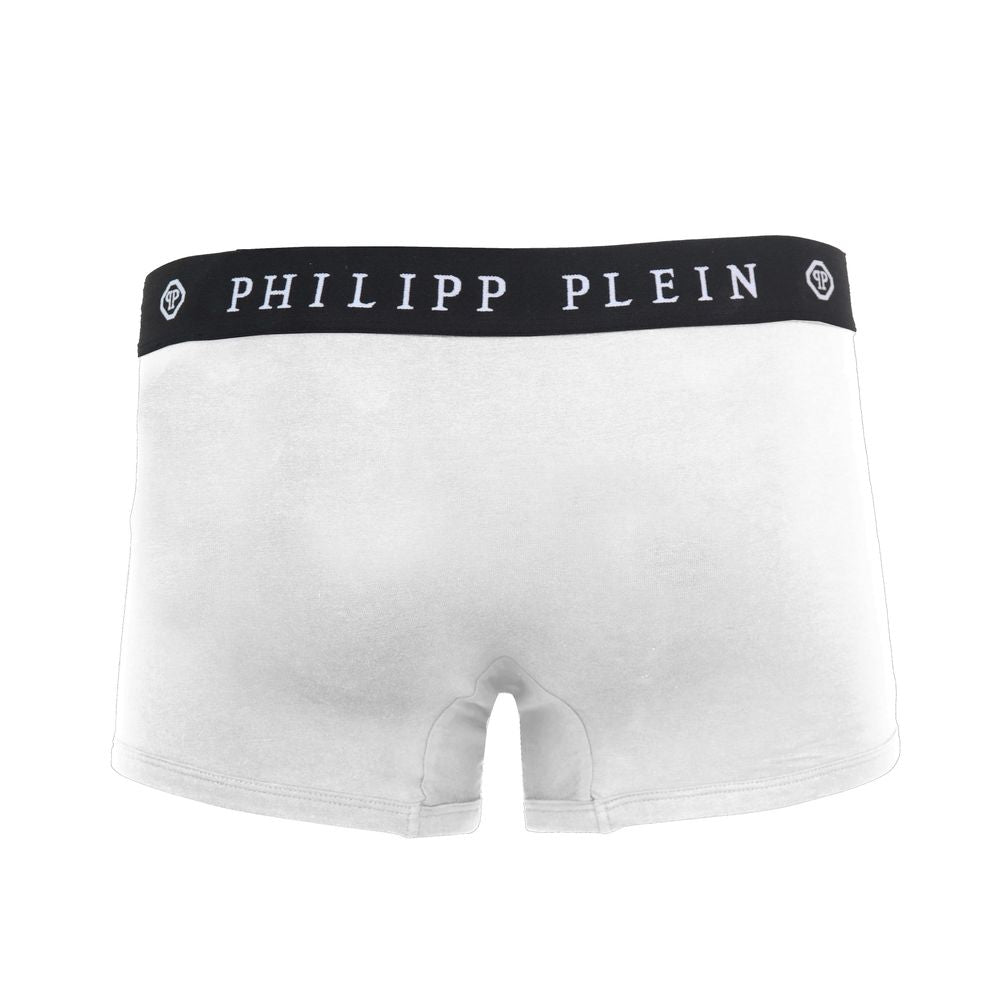 Duo di boxer bianchi dal comfort elevato Philipp Plein