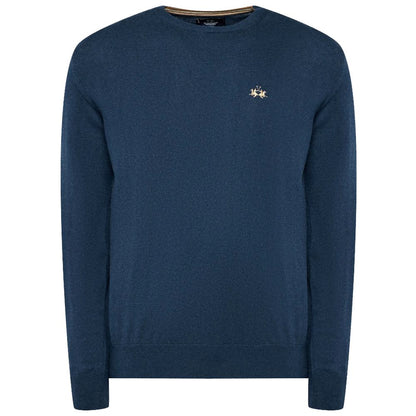 La Martina Light Blue Cotton Sweater