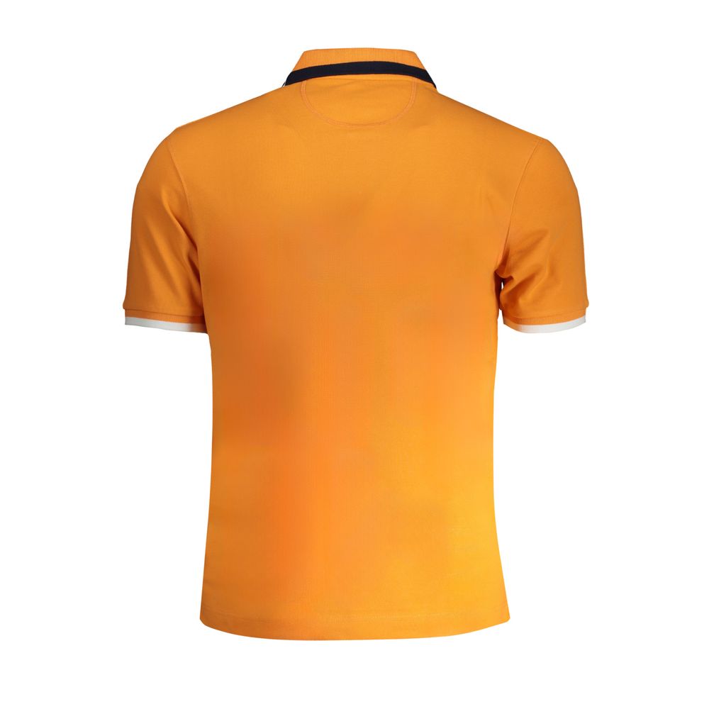 La Martina Orange Cotton Polo Shirt